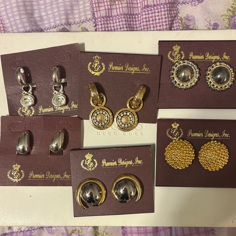 Premier Designs Gold Tone & Silver Tone Clip On Collection